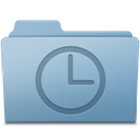 History Folder Blue icon